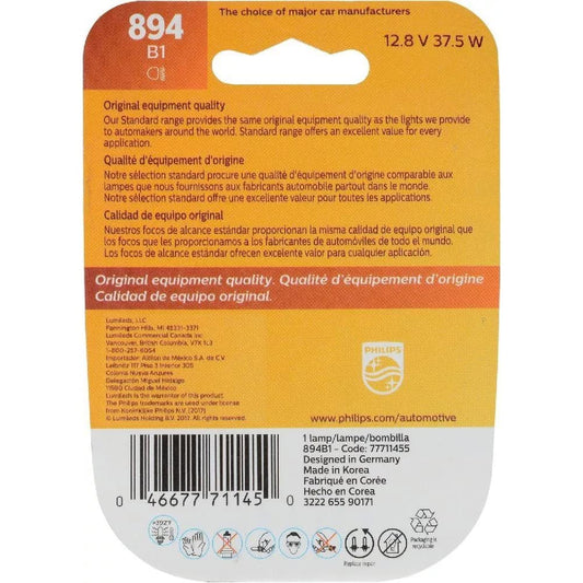 Philips Automotive Lighting 894 Standard Fog Bulb (Pack of 1)