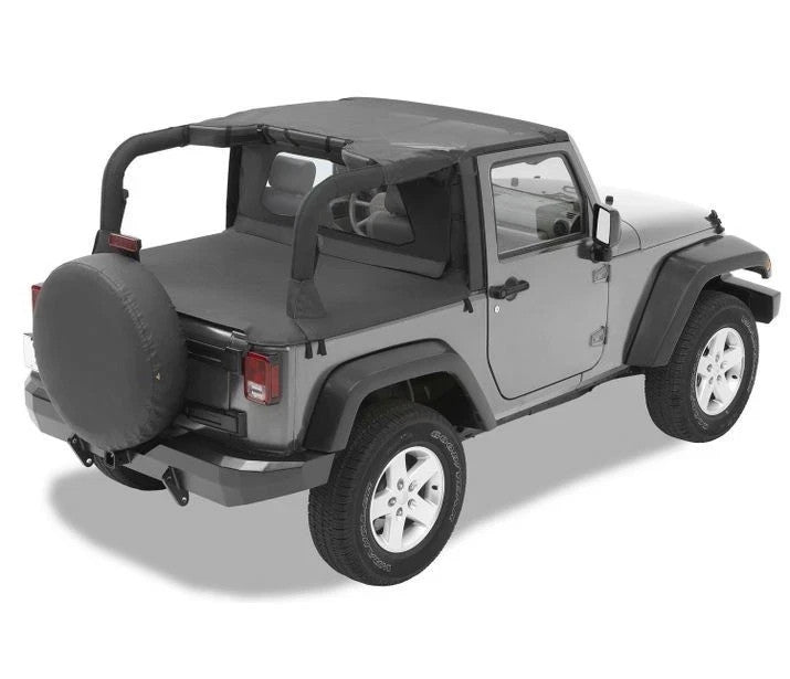 Bestop 52580-11 Header Bikini Top Targa-style MESH Jeep 07-09 Wrangler