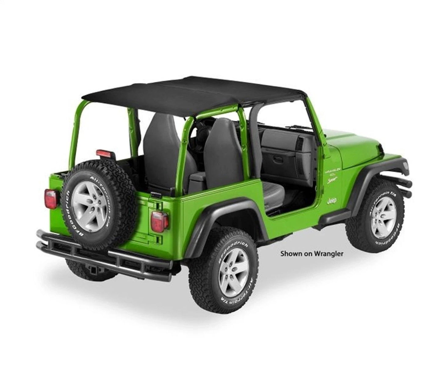 Bestop 52544-35 Header Safari Bikini Top for 2004-06 Jeep Wrangler LJ Unlimited