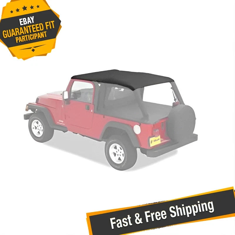 Bestop 52544-35 Header Safari Bikini Top for 2004-06 Jeep Wrangler LJ Unlimited