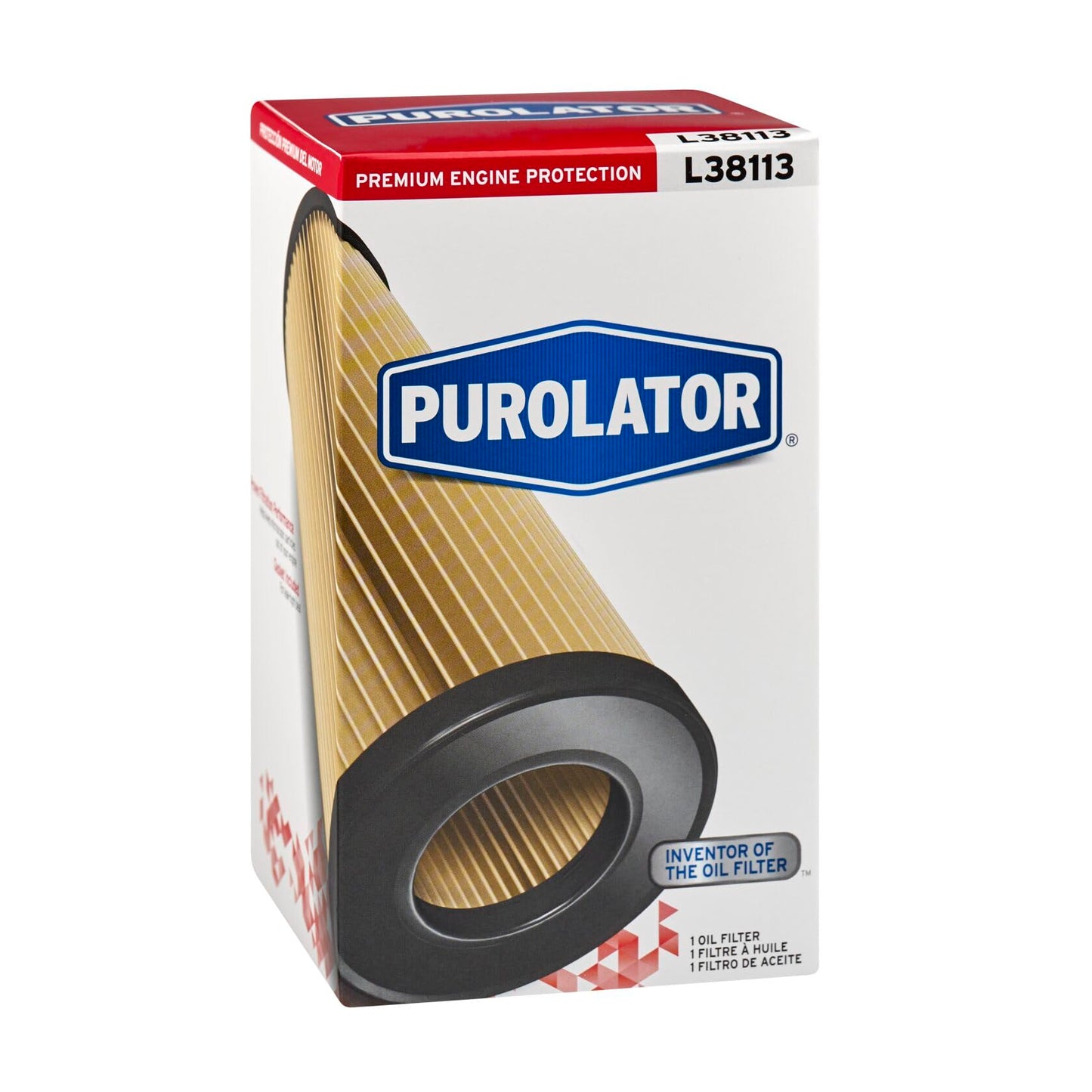 Purolator L38113 Premium Engine Protection Cartridge Oil Filter Compatible With 2002-2014 Volkswagen Jetta, 2002-2014 Golf, 2001-2003 EuroVan, 2013-2014 Beetle and 2010-2013 Audi A3