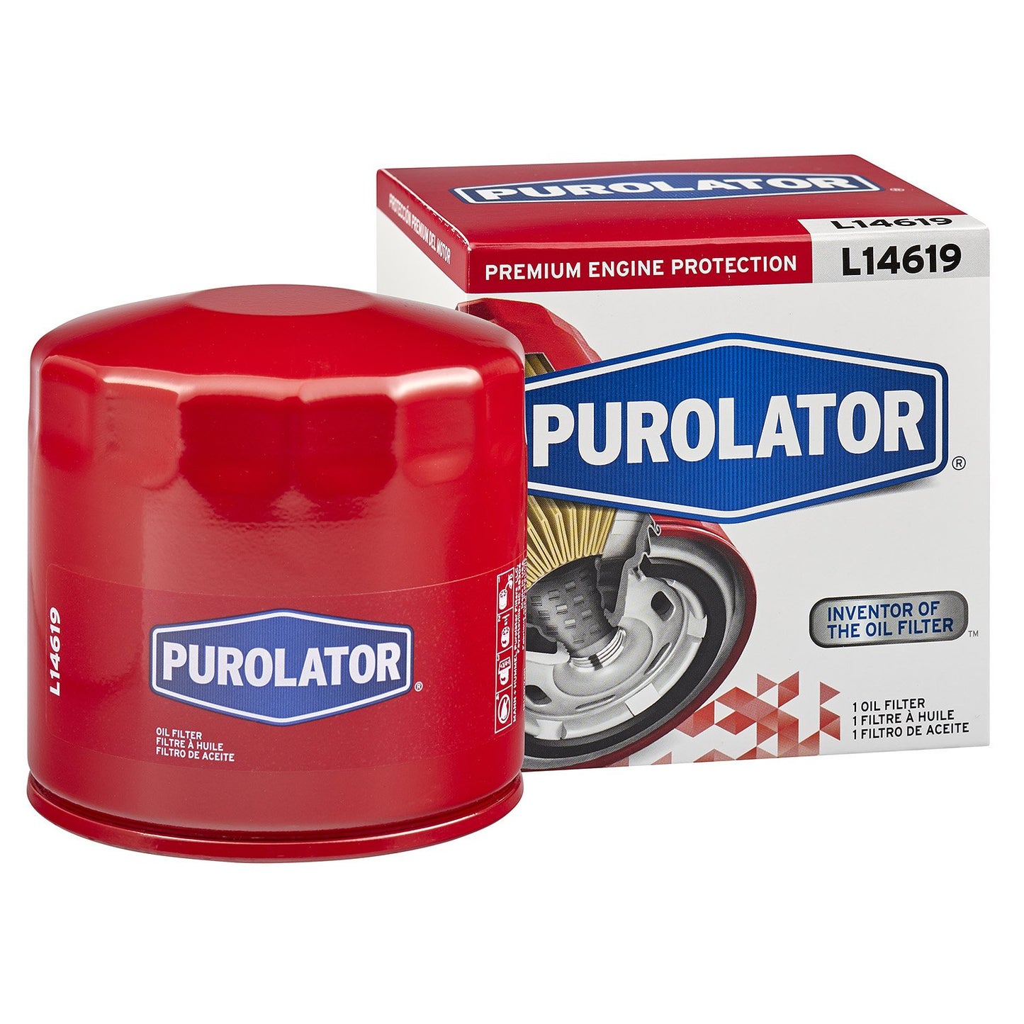 Purolator L14619 Premium Engine Protection Spin On Oil Filter Compatible With 1987-1990 Jeep Wrangler, 1985-1990 Jeep Cherokee, 1986-1990 Jeep Comanche, 1987-1990 Jeep Grand Wagoneer