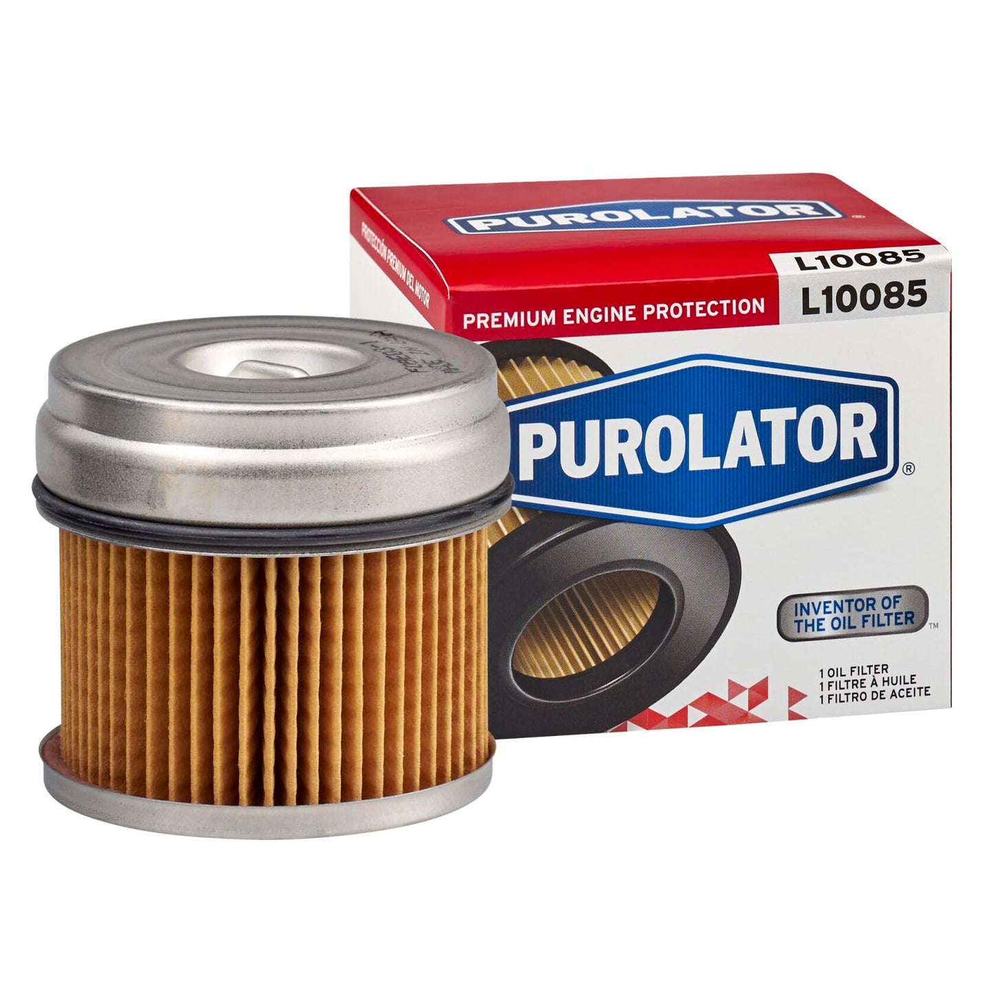 Purolator L10085 Premium Engine Protection Cartridge Oil Filter Compatible With Pontiac Grand Am, Fiero, Oldsmobile Cutlass Ciera, Cutlass Calais, Chevrolet Celebrity, Buick Skylark and Century