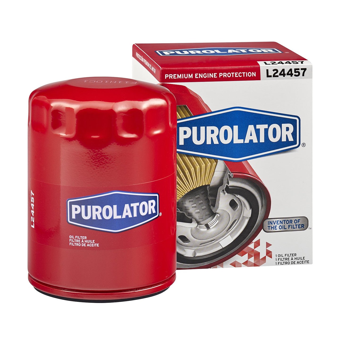 Purolator L24457 Premium Engine Protection Spin On Oil Filter Compatible With Nissan Pickup, D21, Sentra, 300ZX, 240SX, Pathfinder, Altima, Volkswagen Beetle and Mercury Villager
