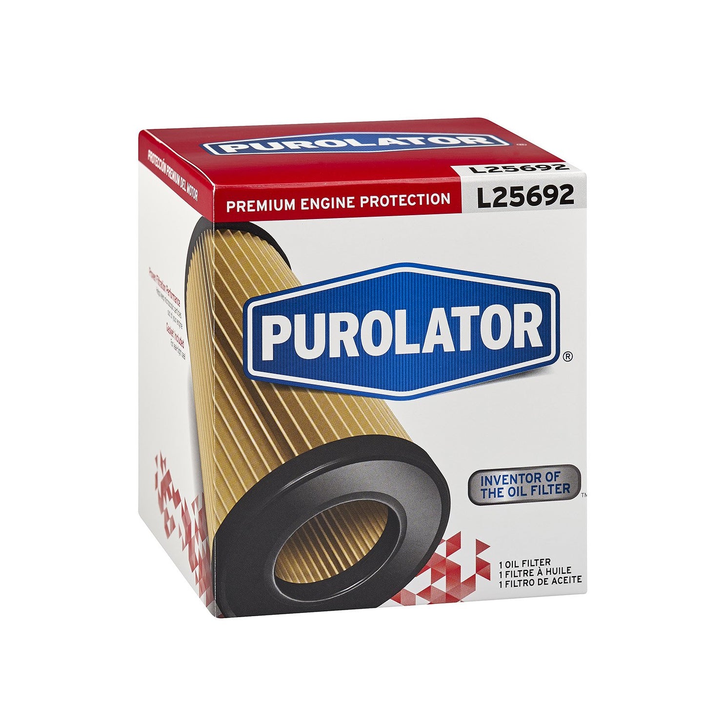 Purolator L25692 Premium Engine Protection Cartridge Oil Filter Compatible With 2010-2016 Volvo XC60, 2007-2014 Volvo XC90, 2008-2015 Volvo XC70, 2007-2015 Volvo S80 and 2008-2012 Land Rover LR2