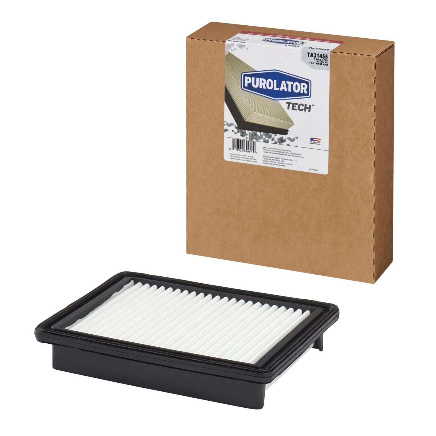 Purolator TA31455 PurolatorTECH Air Filter Compatible With 2016-2022 Chevrolet Spark