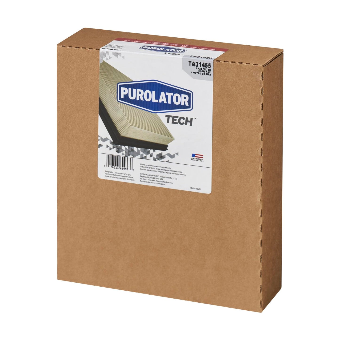 Purolator TA31455 PurolatorTECH Air Filter Compatible With 2016-2022 Chevrolet Spark