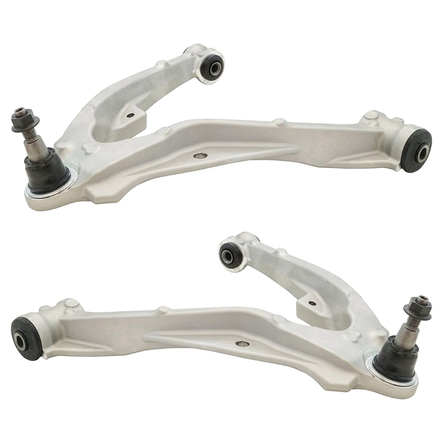TRQ Front Lower Driver and Passenger Side Aluminum Control Arm and Ball Joint Set 2 Piece Compatible with 14-17 Chevrolet Silverado/Sierra 1500 15-16 Tahoe/Yukon/Escalade - Verify Fitment & Notes