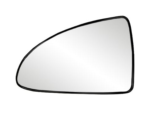 Fit System - 88206 Driver Side Non-Heated Mirror Glass w/Backing Plate, Chevrolet Malibu Base, LS Model, Malibu SS Model, G6, 4 7/8'' x 7 1/8'' x 7 13/16''