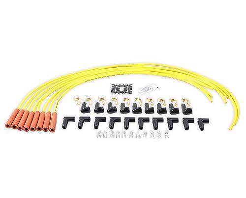 ACCEL 4038 SuperStock 8mm 4000 Series Yellow Copper Spark Plug Wire Set