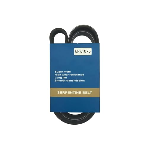 6PK1075 Serpentine Belt 6 Ribs 42.32 inch for Altima 2002-2006 EPDM