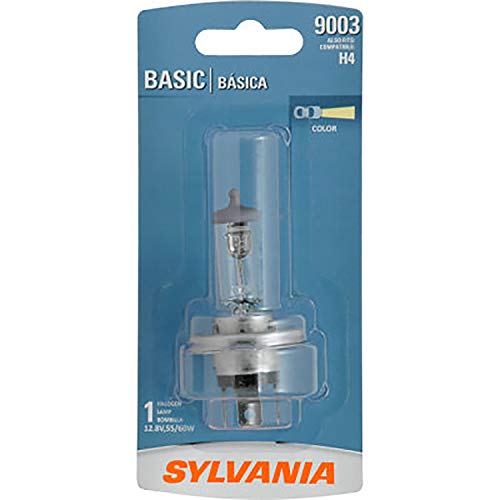 SYLVANIA - 9003 (H4) Basic - Halogen Bulb for Headlight, Fog, and Daytime Running Lights (Contains 1 Bulb)