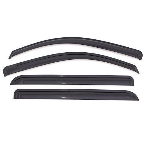 Auto Ventshade [AVS] Outside Mount Rain Guards for 2014 - 2019 Toyota Corolla (Excludes Hatchback) | Window Vent Visors, 4 pcs. - Smoke | 94989