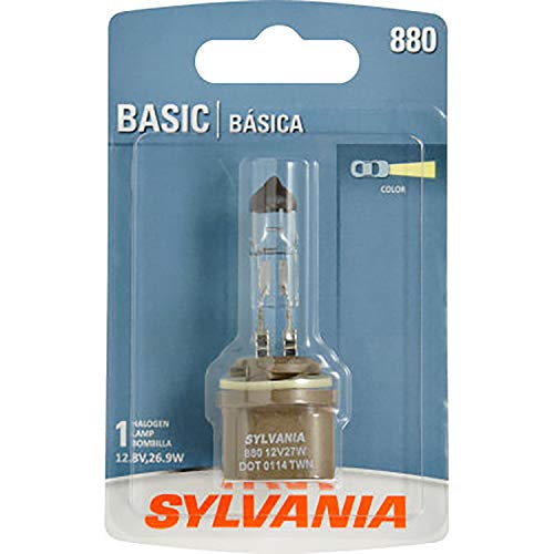 SYLVANIA - 880 Basic - Halogen Light Bulb for Fog, Cornering, and Headlight Applications (Contains 1 Bulb)