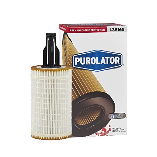 Purolator L38165 Premium Engine Protection Cartridge Oil Filter Compatible With Mercedes-Benz E350, GLE350, ML350, GLK350, S550, GLS450, C300, GL450, E400, CLS550, C43, E450 and GL550