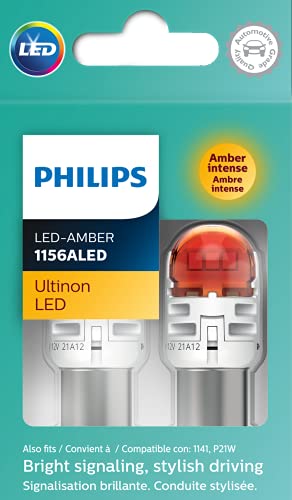 Philips 1156ALED Ultinon LED (Amber), 2 Pack