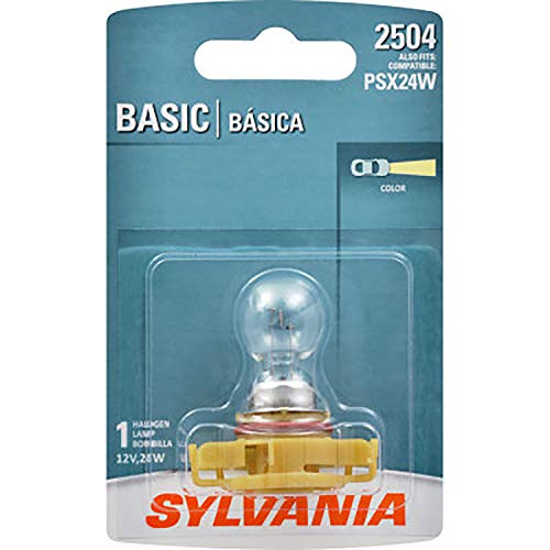 SYLVANIA - 2504 Basic - Incandescent Halogen Light Bulb for Fog and Daytime Running Lights (Contains 1 Bulb)