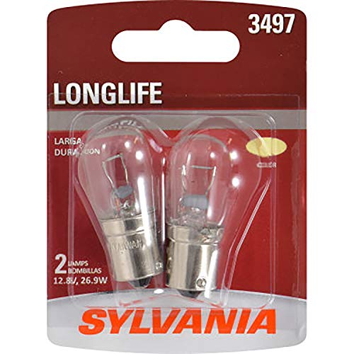 SYLVANIA 3497 Long Life Miniature Bulb, (Contains 2 Bulbs)