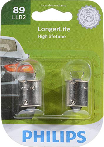 Philips 89LLB2 89 LongerLife Miniature Bulb, 2 Pack