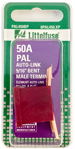 Littelfuse 0PAL450.XP PAL 9/16 Bent 32 Volt 50 Amp Carded Auto Link Fuse