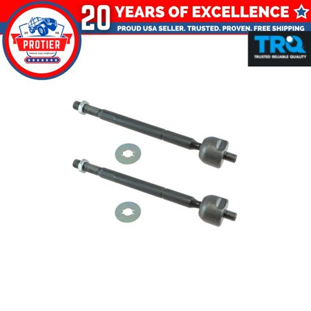 TRQ Front Inner Tie Rod Set Compatible with 2005-2022 Toyota Tacoma