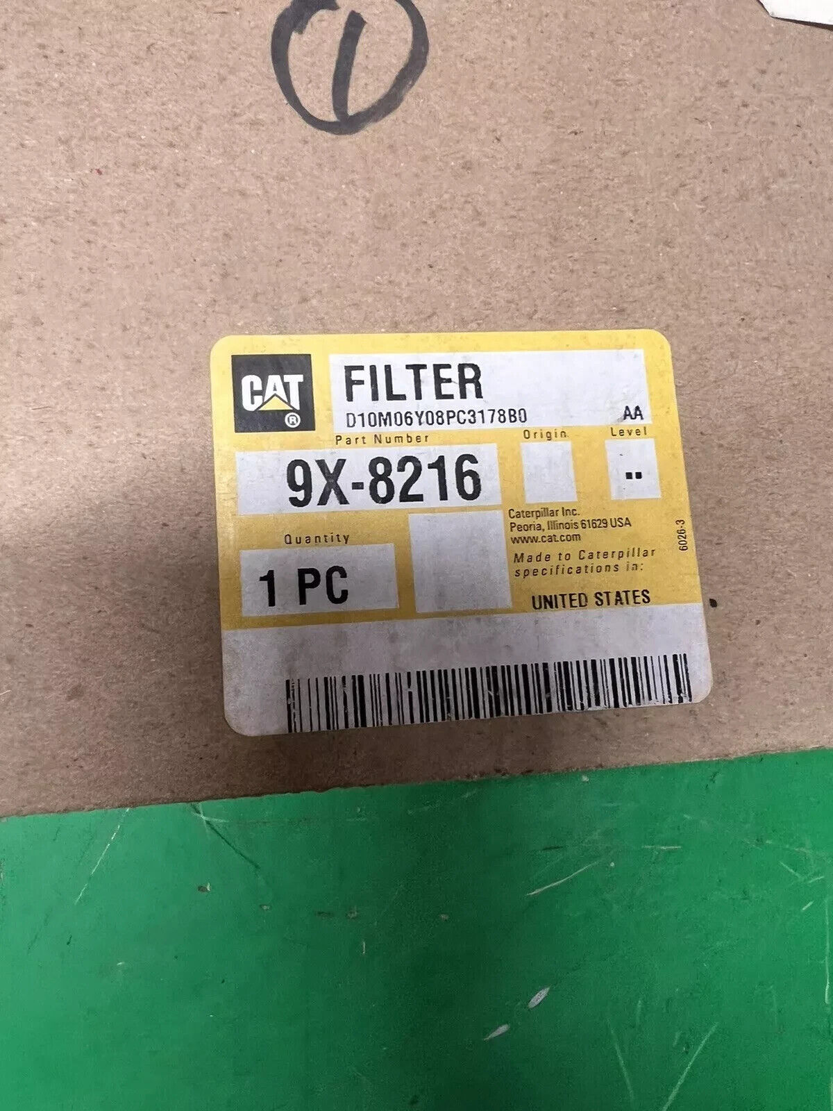 Genuine Caterpillar Air Filter Element 9X-8216 SHIPS FREE
