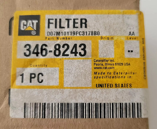 NEW OEM CATERPILLAR 346-8243 FILTER  CAT 3468243 NOS