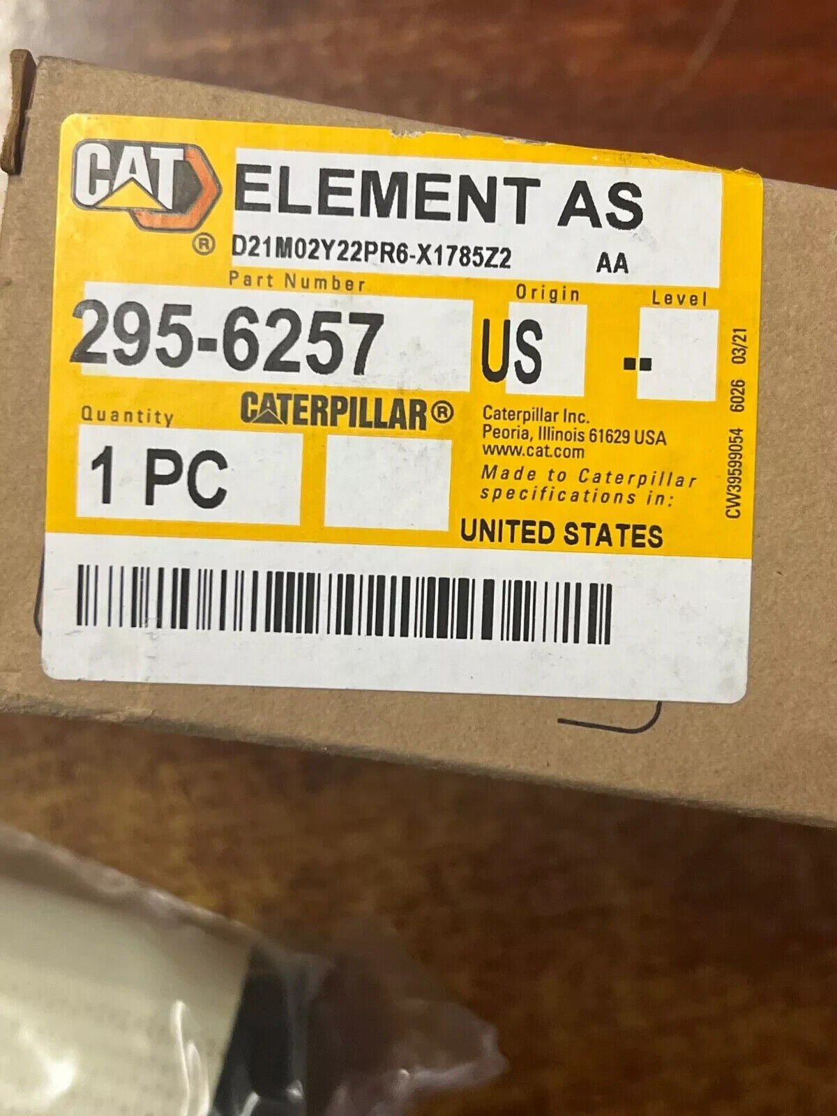 NEW - CAT 295-6257 Hydraulic/Transmission Oil Filter