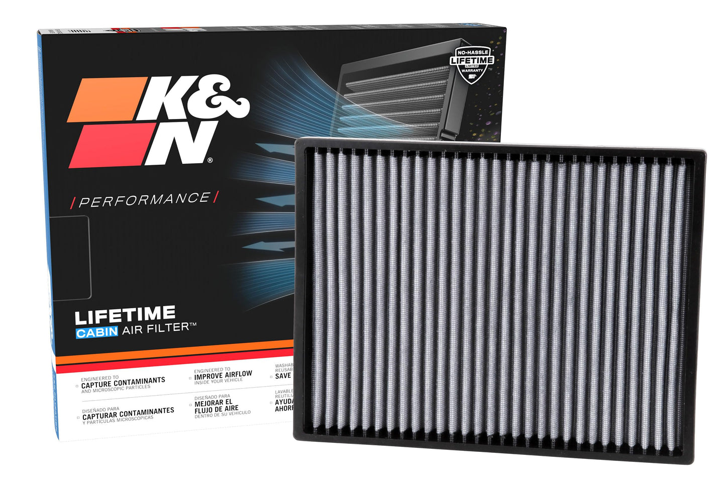 K&N Cabin Air Filter: Premium, Washable, Clean Airflow to your Cabin Air Filter Replacement: Designed for Select 2000-2011 BUICK/CADILLAC/PONTIAC (Lucerne, LeSabre, DTS, DeVille, Bonnerville), VF3001