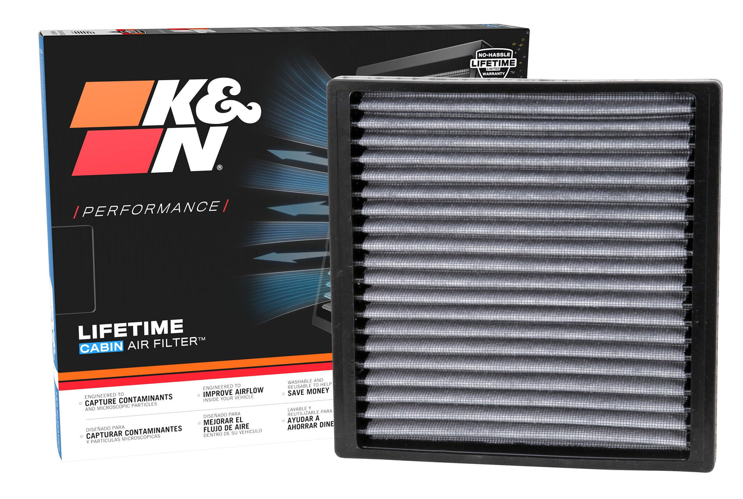 K&N LIFETIME Cabin Air Filter: Premium, Washable, Clean Air for your Cabin: Compatible with 1999-2023 Dodge/Pontiac/Subaru/Toyota: Dart, Vibe, Liberty, Tacoma, Voltz, VF2005