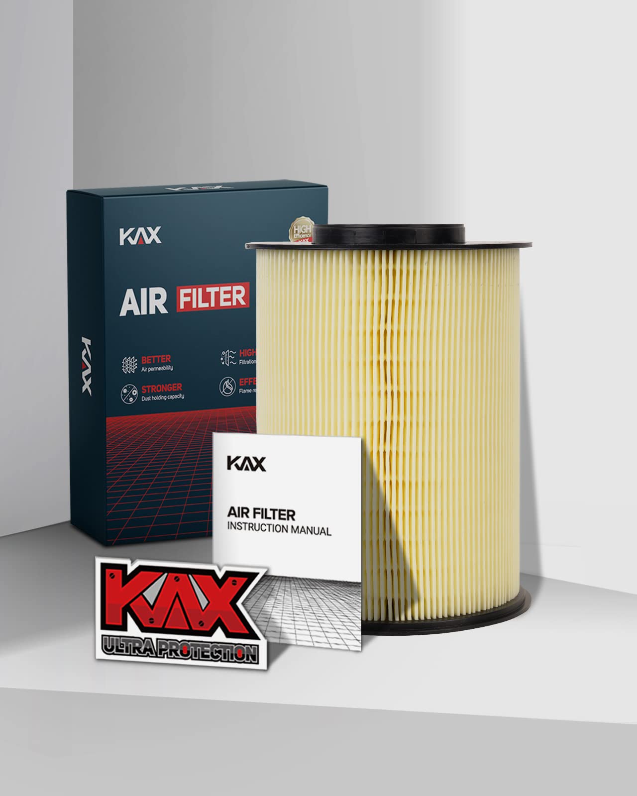 KAX Engine air Filter CA11114 replacement for Focus 2012-2018 Escape 2013-2019 MKC 2015-2019 Transit Connect 2014-2016 Replce#FA-1908 Air Filter