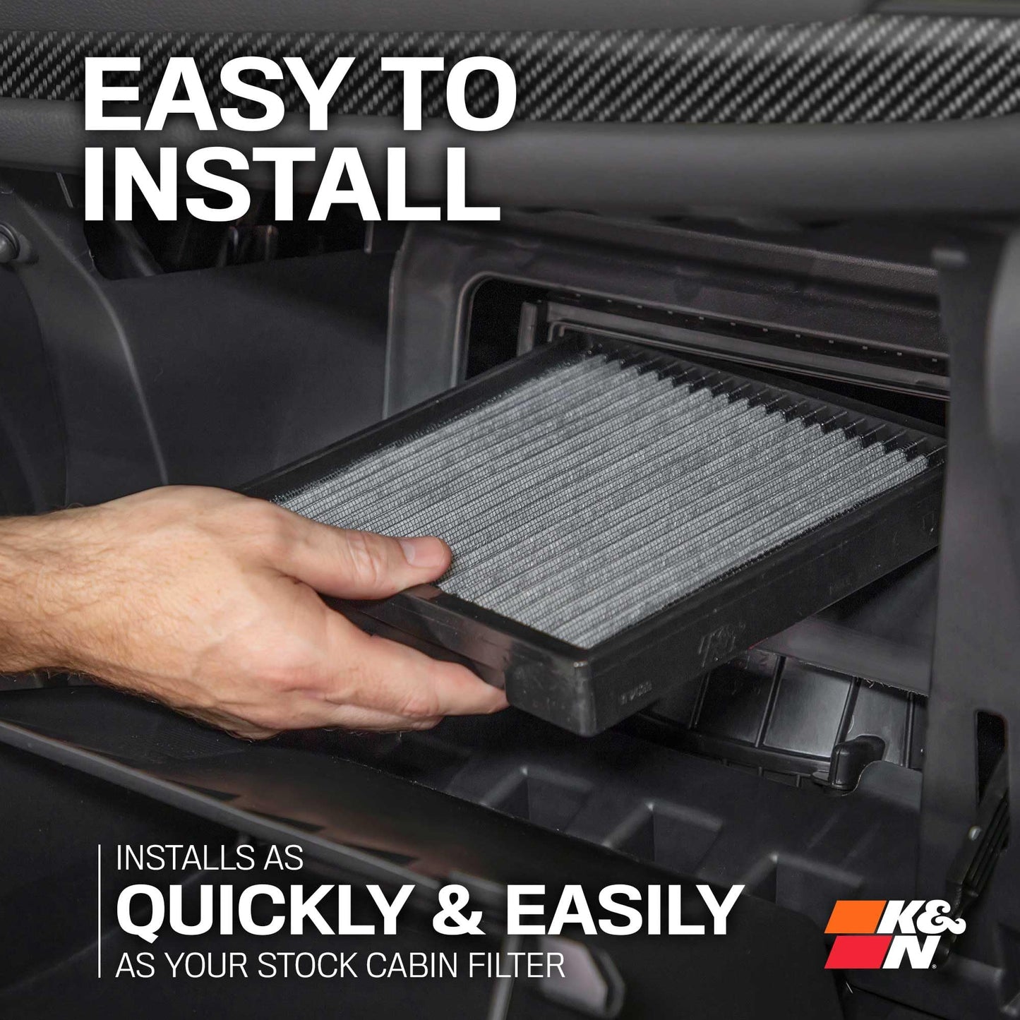 K&N Cabin Air Filter: Premium, Washable, Clean Airflow to your Cabin Air Filter Replacement: Designed for Select 2005-2010 DODGE/CHRYSLER (Challenger, Charger, Magnum, 300, 300C), VF3007
