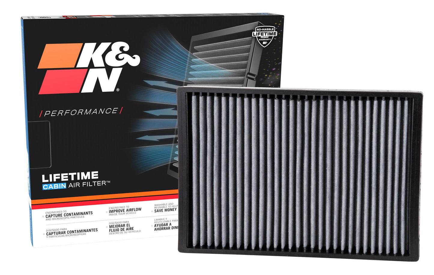 K&N Cabin Air Filter: Premium, Washable, Clean Airflow to your Cabin Air Filter Replacement: Designed for Select 2005-2010 DODGE/CHRYSLER (Challenger, Charger, Magnum, 300, 300C), VF3007