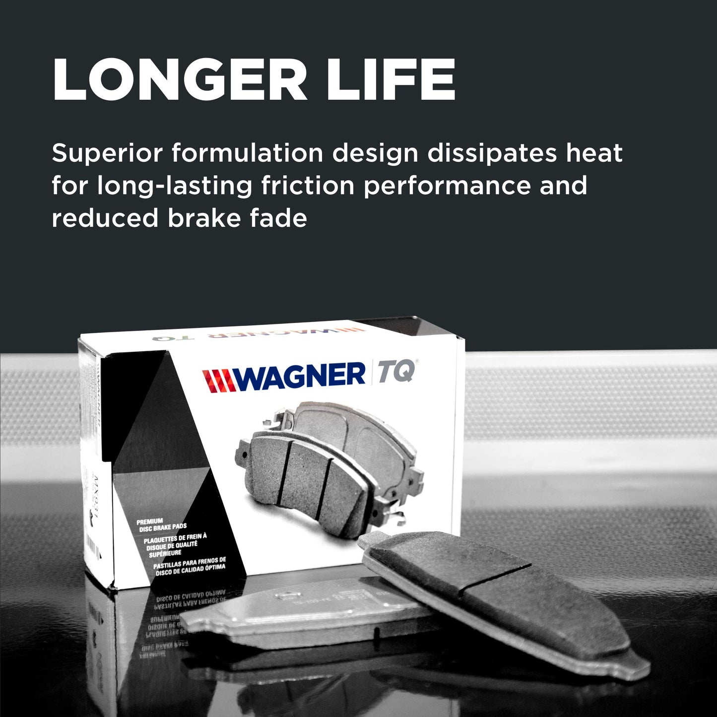 Wagner Brake ThermoQuiet MX683 Semi-Metallic Disc Brake Pad Set