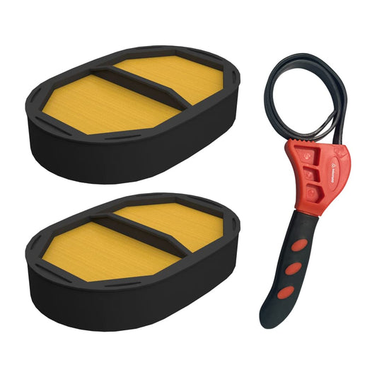 Caterpillar 227-7449 Engine Air Filter w/IHD Strap Wrench Bundle (2)