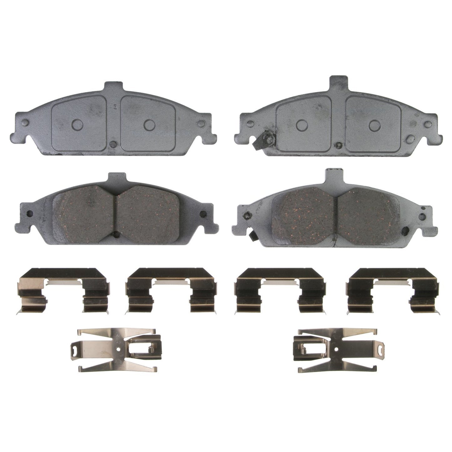 Wagner ThermoQuiet QC752A Ceramic Disc Pad Set With Installation Hardware
