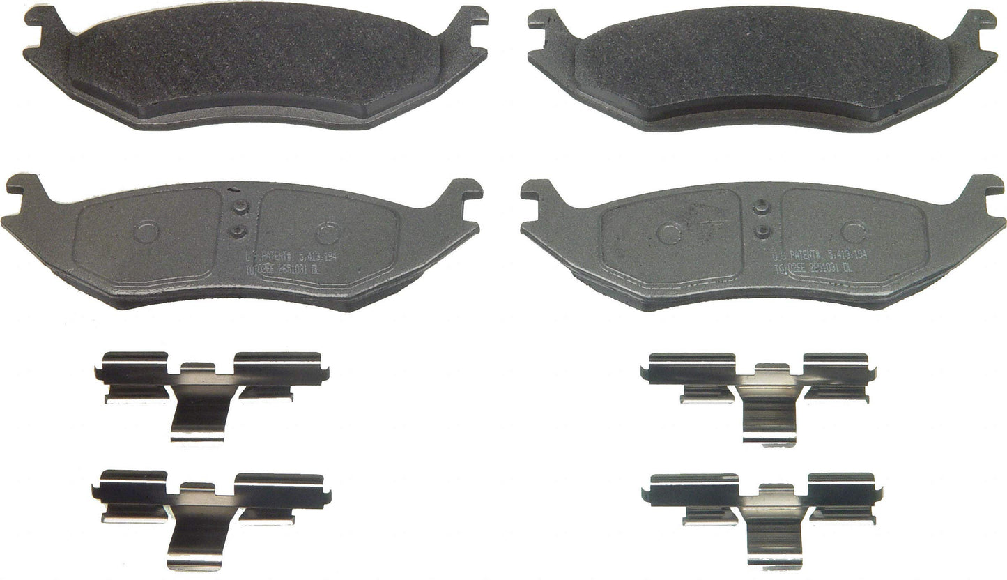 Wagner Brake ThermoQuiet MX967A Semi-Metallic Disc Brake Pad Set