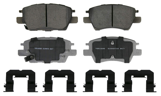 Wagner Brake ThermoQuiet QC1844 Ceramic Disc Brake Pad Set