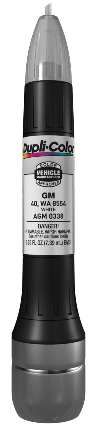 Dupli-Color AGM0338 Scratch Fix All-In-1 Exact-Match Automotive Touch-Up Paint  General Motors White  0.25 oz. Paint Pen