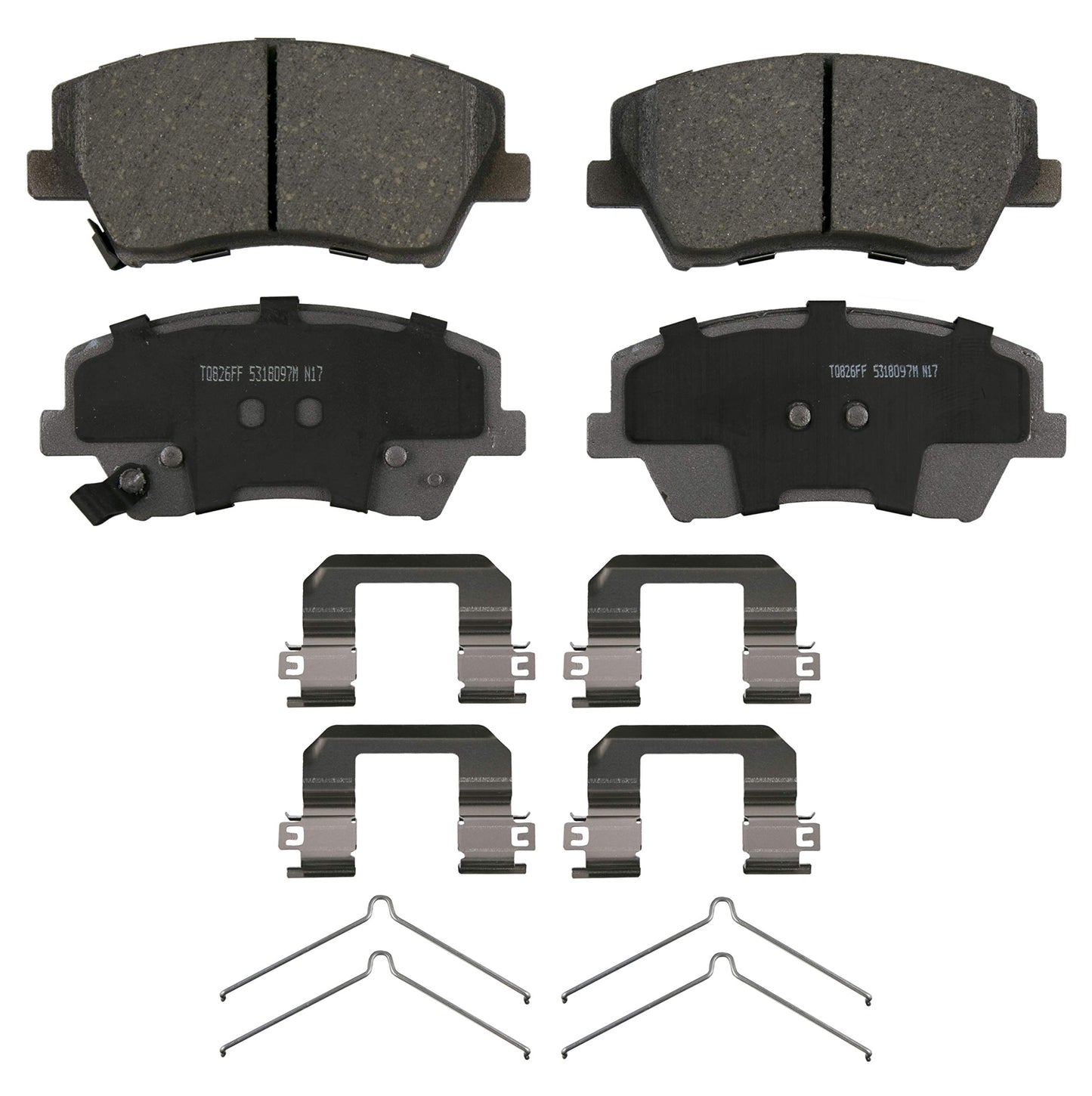 Wagner Brake ThermoQuiet QC1912 Ceramic Disc Brake Pad Set