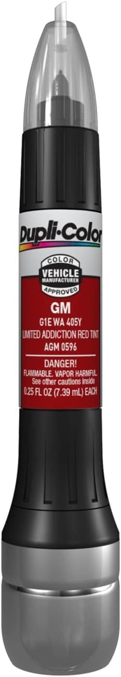 Dupli-Color EAGM05960 Scratch Fix All-In-1 Exact-Match Automotive Touch-Up Paint  General Motors Ltd Addiction Red  0.25 oz. Paint Pen