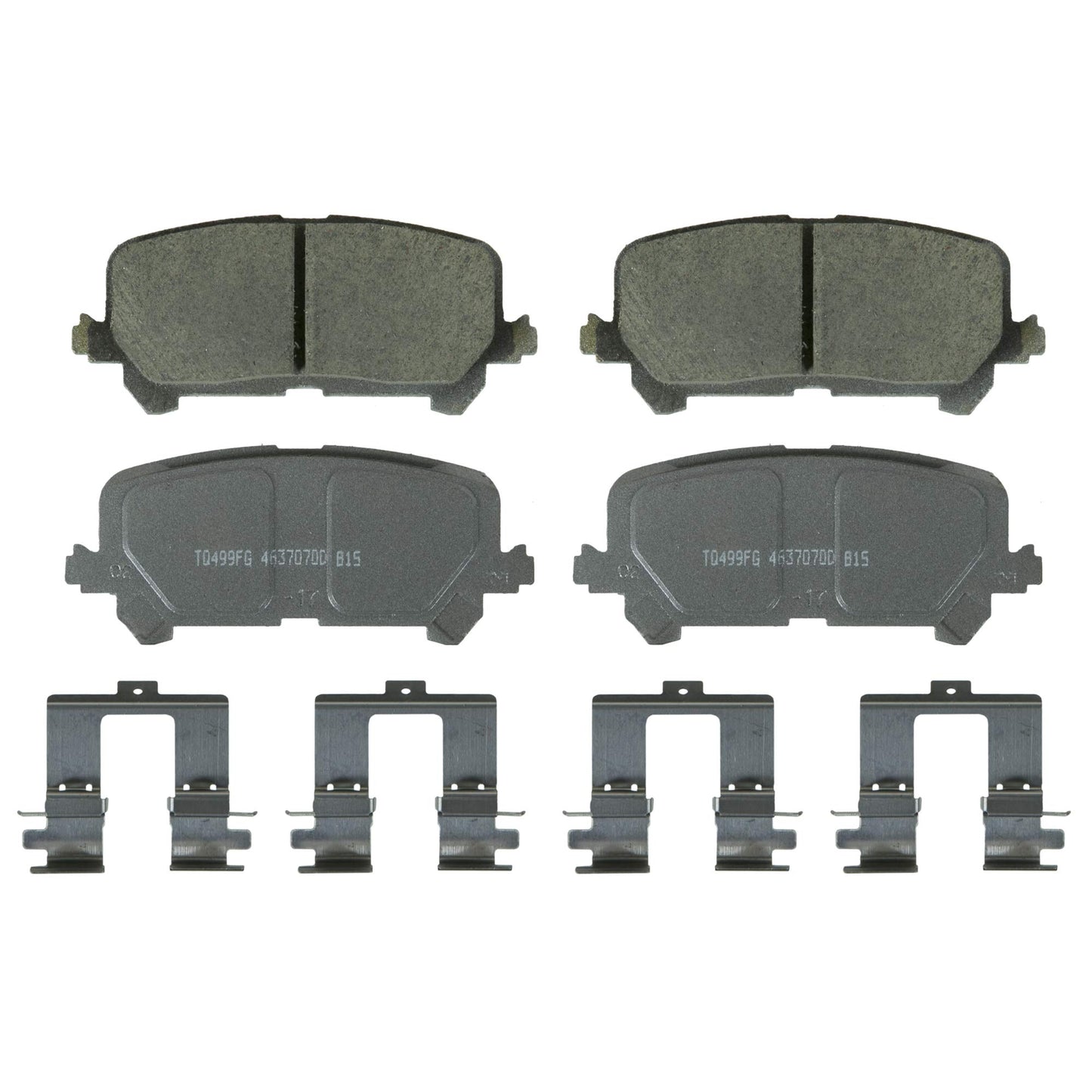 Wagner Brake ThermoQuiet QC1724 Ceramic Disc Brake Pad Set