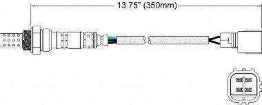 Walker Products 250-24360 4-Wire Oxygen Sensor